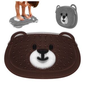 Silicon Foot Scrubber Mat in Shower 2 Pack Large